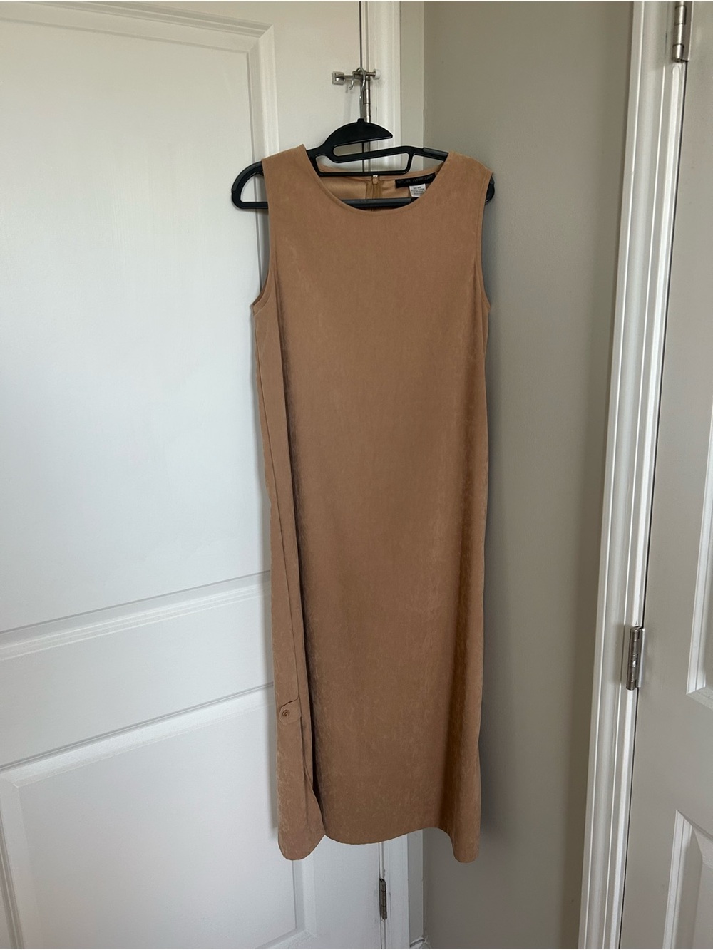 Natural Impressions Sleeveless Midi Dress - Camel Brown